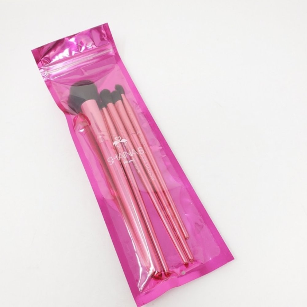 🌈4/$20 NEW SHAINA B MIAMI B. Fab Makeup Brush Set Retail Price: $24.95 - Picture 3 of 8